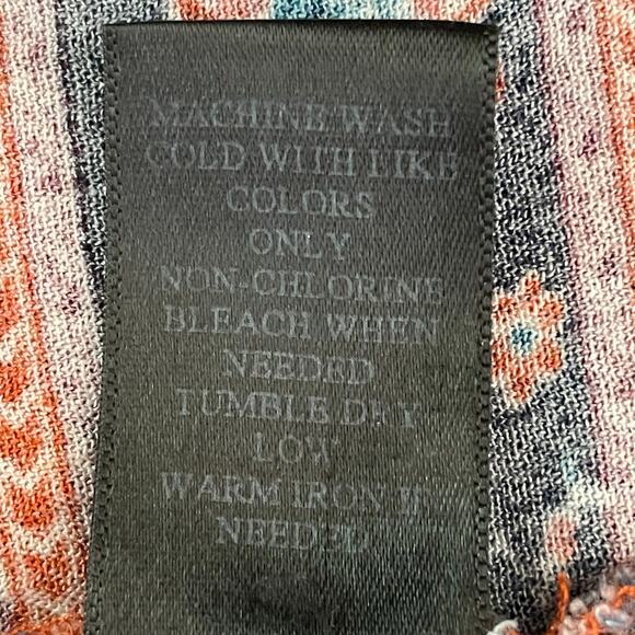 Artesia Rust Blue Boho Tunic / Mini Dress Size XXL Peasant Fall Casual Festival - Picture 10 of 10